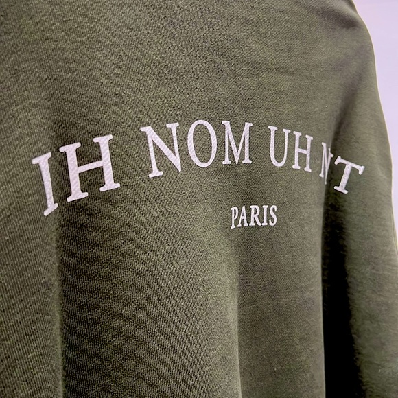Ih Nom Uh Nit - FW18 - Affresco Printed Khaki Green Crewneck Sweatshirt - Picture 6 of 7